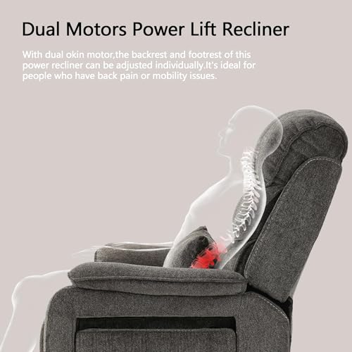 Sillón eléctrico reclinable con masaje y calor gris miniatura 4