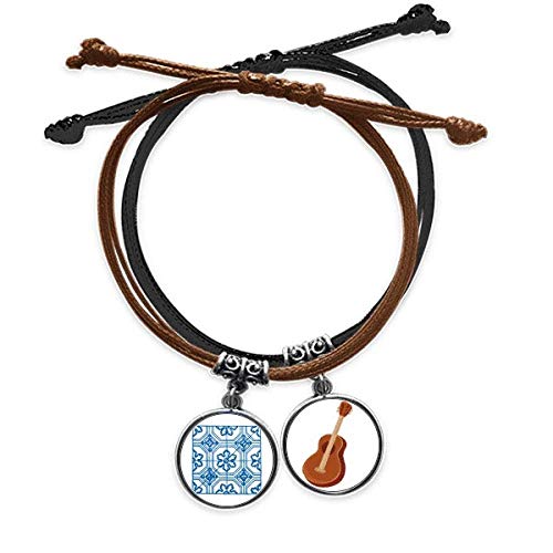Pulsera cuerda mano DIYthinker Talavera Azul para lucir en festivales de musica y diario