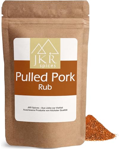 JKR Spices Pulled Pork Rub 900g BBQ Gewürzmischung für Smoker Grill Ofen Dry Rub für Schweinenacken Schweineschulter Rippchen im Aromabeutel