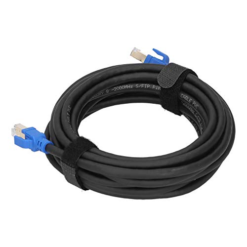 Cable Ethernet Cat8 Cables LAN RJ45 Chapados en Oro de Alta Velocidad para Adaptadores de Redes, Ethernet Cat8 de 40 Gbps 2000 Mhz para Hogar/oficina Inteligente (5 m/16,4 pies)