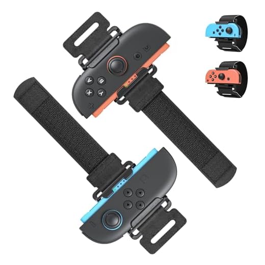 MENEEA Armbänder für Just Dance 2021 2020 2019 für Nintendo Switch Sportspiel, Verstellbarer Elastischer Gurt für JoyCon Controller, Zwei Größen für Erwachsene und Kinder, 2er-Pack (Schwarz)