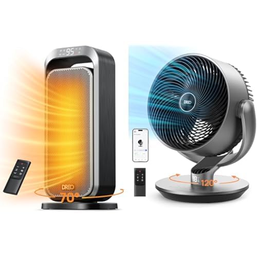 Bundle-of-Dreo-Quiet-Space-Heaters-for-Indoor-Use-Dreo-16-Inch-25dB-Quiet-Smart-Fans-for-Bedroom