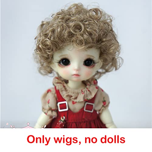 Cheveux courts Ob11 perruque souple multicolore pour poupée 1/12 BJD et figurine - 4