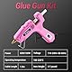 Heißklebepistole 60/100W: DEKO Klebepistole mit 25pcs Heißklebesticks 7 mm x 100 mm, für DIY, Kunst, Handwerk und schnelle Reparaturen in Haus & Büro, Rosa, Pink