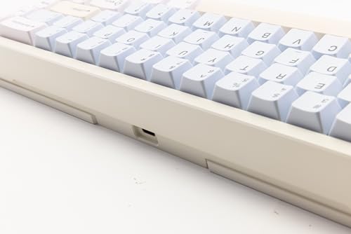 Image of KEEBMONKEY WOBKEY Zen 65 65% Quick Release Wireless Mechanical Keyboard with RGB, CNC Aluminum Case, Hot-Swappable, VIA Support, BT /2.4G /USB-C Gaming Keyboard for Mac /Windows (Lite White)
