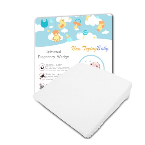 Image of Pregnancy Wedge Pillow,Removeable Cover 13.3 x 12.5 x 2.7 | crib wedge for baby reflux