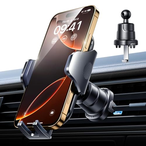 VANMASS BEST Phone Holders for Your Car Ultimate Military-Grade Car Phone Holder Mount【Patent & Safety Certs】Upgraded Shockproof Truck Air Vent Phone Mount for iPhone 17 Pro Max 16 15 Samsung Android