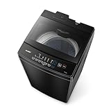 COMFEE’洗濯機 10kg ファミリー 3-4人用 全自動洗濯機 ステンレス槽 風乾燥 予約機能 スピードコース ガラスドア 大容量 家電 節水 静音設計 まとめ洗い 大物洗い 槽洗浄 透明ドア コンパクト 黒 金属グレー CA-1001(T)