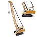 eMart Children Alloy Die-cast Car Model Toy Excavator Truck Digging Cable Engineering Vehicle Tower Crane Collection Gift for Kids Scale: 1:87