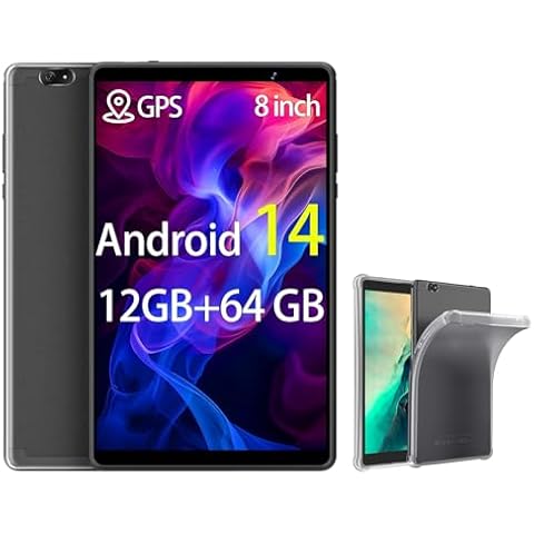 Topsand 8 Inch Android Tablet with Premium Protective Case Cover