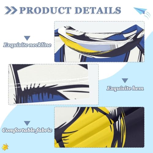 Boys Short Sleeve T-Shirts Volleyball Ball Black Rashguard Kids Swim Shirts Sun UPF 50+3