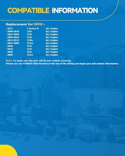 Image of PHILTOP New 11302N Alternator Compatible with BMW, 2007-2010 335i 2008-2010 535i 2008 535xi 2008-2010 135i, 2007-2008 335xi 2011-2013 335is, 180 Amp 12V SC7 CW IR /IF Alternator Replacement 0121715116