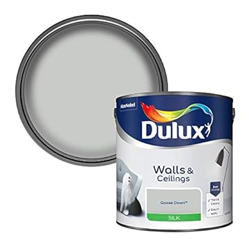 Dulux Silk Emulsion Paint For Walls And Ceilings - Goose Down 2.5 Litres