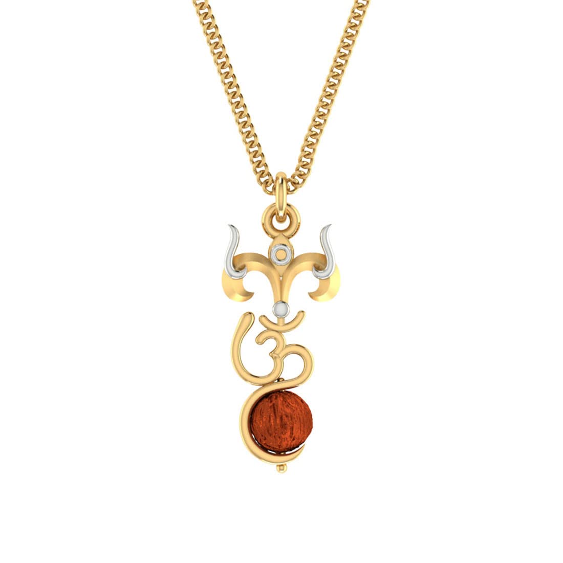 VOYLLAVoylla OM with Rudraksha Bead Pendant with Chain