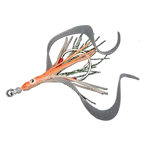 Starker scharfer Angelhaken 10 teile / los Glow Assist Hooks mit Squid Röcke ledigsam Slow Jig Silikon Rock Angeln Haken…