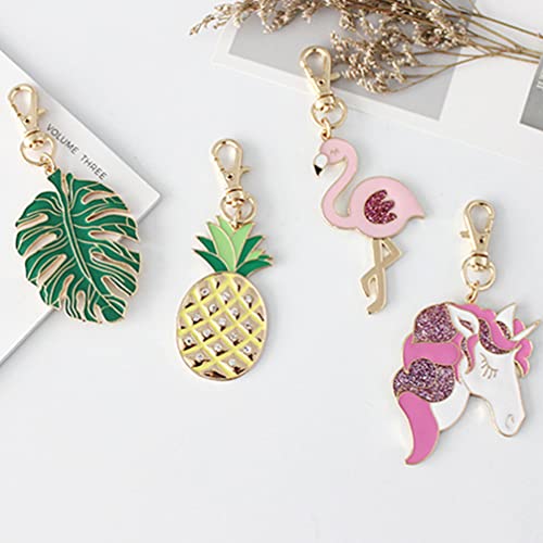 Chaveiro Amosfun de abacaxi, chaveiro de metal, chaveiro de personalidade, lembrancinha de aniversár