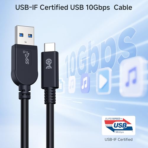 Cable Matters [USB-IF Certified] 10Gbps Gen 2 USBA to USB C Cable, 3.3ft by Cable Matters - Used condition - Image 2