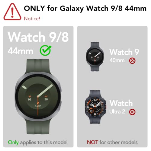 Image of SPGUARD For Samsung Galaxy Watch 9 /8 44mm Screen Protector [4-Pack]
