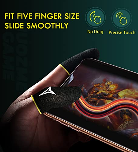 3 Colors 15 Pack E-Sports Light Model Gaming Finger Sleeves, 0.15mm Superconducting Nanofibers, Smooth Feel, Anti-Sweat, Extremely Thin, Fit All Touchscreen Devices