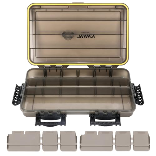 Image of RUNCL Fishing Tackle Box, Waterproof Tray for Jigs Lures, Thicker Floating Tackle Utility Box with Adjustable Dividers, 3600 /3700 /Large 3700 Size