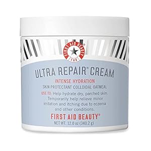 First Aid Beauty Ultra Repair Cream Intense Hydration Moisturizer for Face and Body – 12 oz.
