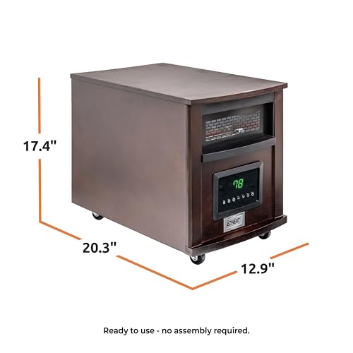 EZ-HEAT 1,500-Watt 18 inch Cabinet Space Heater with Remote Control, USB Charging Ports, Timer Function, Tip Over Switch & Overheat Protection, MT0018N8 by EZ-HEAT - Image 3