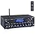 Pyle Wireless BT Stereo Amplifier - Multi Channel, 200 Watt Power, Home Audio Receiver System with FM Radio, BT, USB SD, AUX, RCA, Mic-in, BT and FM Antenna - PDA63BT