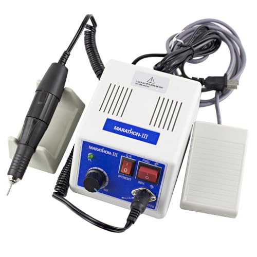 Marathon-III Micro Motor Engraving Sanding Machine with Handpiece Kit, for Jewelry Laboratory Use