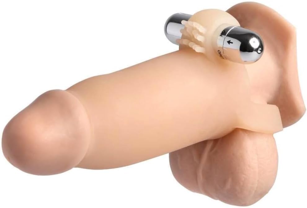 Vibrating Male Girth Enhancer Sleeve for Enlargement and Enhanced Pleasure ZL08724