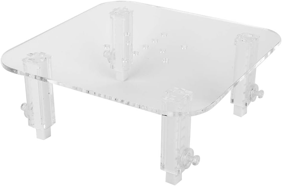 Hapivida Protein Skimmer Stand, Transparent Protein Separator Bracket Adjustable Height Acrylic Protein Skimmer Bracket Protein Separator Heightening Accessories for Aquarium Fish Tank