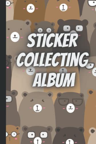 Sticker collecting album (cute bear theme): Hardcover sticker album for collecting stickers|sticker books for adults blank|kids sticker activity books ... books reusable|kids sticker collection album image 2
