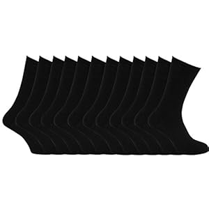 12 Pairs Mens Cotton Rich Sport Socks Work Socks Shoe Size 6-11