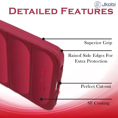 Image of Jkobi Back Cover Case for Xiaomi Redmi 12C (Matte Liquid Silicone | Micro-Fiber Cloth Inside | Camera Protection | Shockproof | Pink)