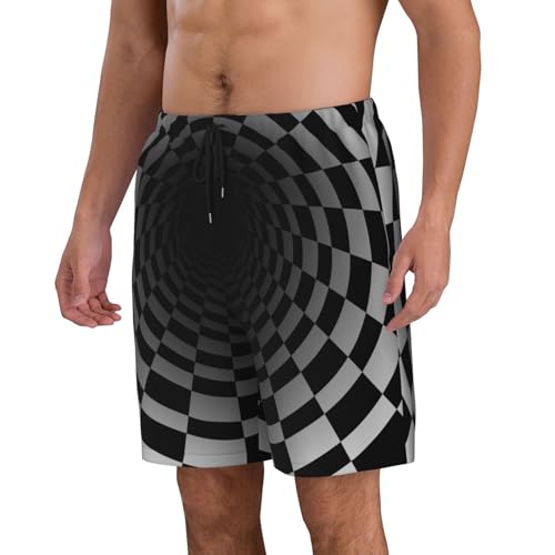 Mens Fashion Swim Trunks Funny Beach Shorts Cool Quick Dry Board Pants with Mesh Pockets for Summer Party4