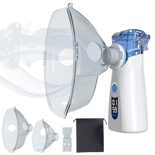 Portable Mesh Nebulizer with LED Display- Ultra-Compact Handheld Nebulizer...
