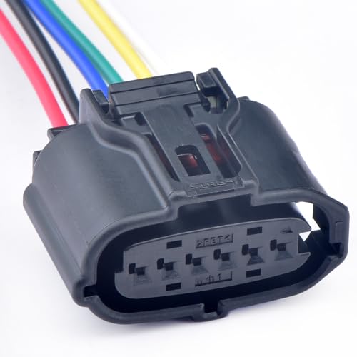 DECKBU 6 pin Replacement 90980-12303 Plug Connector Pigtail for DBW Accelerator Pedal Sensor for Toyota Mazda Suzuki Lexus Subaru