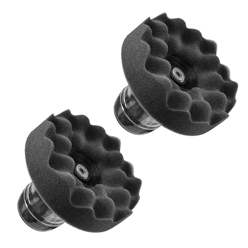 VCYOPN 2 PCS Tire Shine Applicator, Reusable Flow Tire Dressing Applicator Pad with Ergonomic Handle, Streak-Free Car Detailing Tool Suitable for Applying Most Tyre Shine