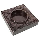 Solución para un escritorio limpio: como cenicero de escritorio, protege eficazmente las superficies de manchas y suciedad, ideal para en cualquier ambiente, bandeja decorativa para servir, ceniceros originales para exteriores