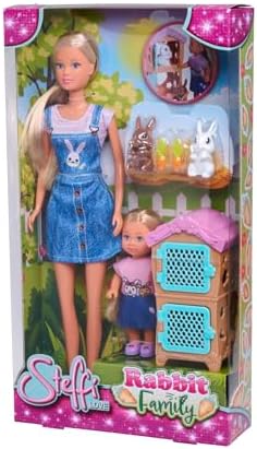 Simba, 105733667, Steffi Love Tavşan Ailesi, Steffi & Evi, Tavşan Kafesi Ve İki Tavşan Figürü Birlikte, 12Cm, 29Cm - Görsel 5
