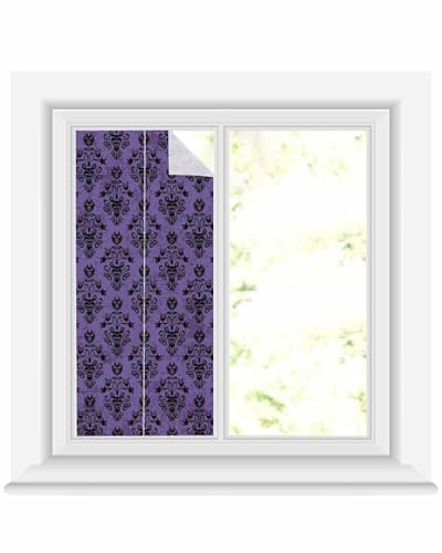 Película de ventana decorativa vidriera Halloween 19.6"x39.3" miniatura 1