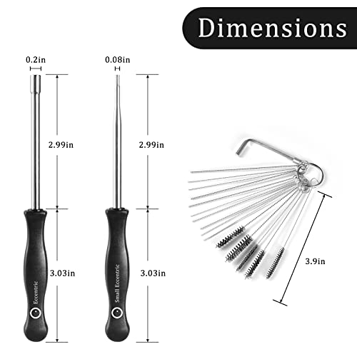 12 PCS Carburetor Adjustment Tool, Including Pac Man/Single D/Splined/Eccentric/-Shapda/Six Star/Hexagon/Double D, Carburetor Adjustment Screwdriver Tool Kit for Common 2 Cycle Small Engine - Image 3