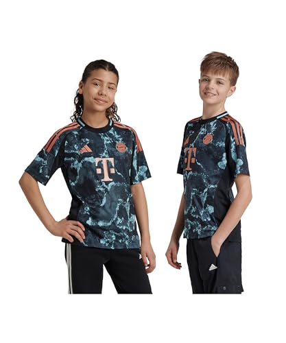 Das offizielle FC Bayern München 3rd Trikot Schwarz für Teens 15-16Y von adidas mit Slim Fit Passform und recyceltem...