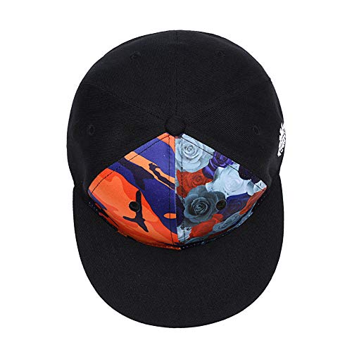 Quanhaigou Adjustable Snapback Hat For Men Women,Unisex Hip Hop Baseball Cap Flat Bill Brim Dad Hats (Floral Camo) #TOP3