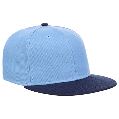 Image of Lids Blank Premium Full Court w /Colored Under Visor Fitted Cap