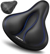 APECYC Extra Wide Bike Seat Cushion – Oversized Gel Padded Bicycle Saddle Cushion for Ultimate Co...