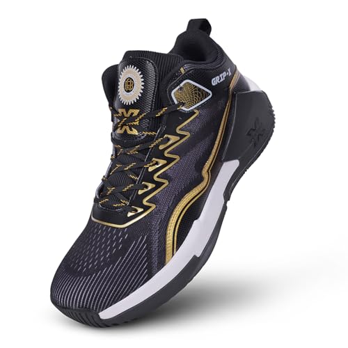 Image of Vector X Grip-X Mens Basketball Shoe /Sneakers Knitted Upper + Rubber Outsole Indoor & Outdoor Court Shoes Provide Ultimate Comfort, Lightweight, Reliable Grip for Sports Players