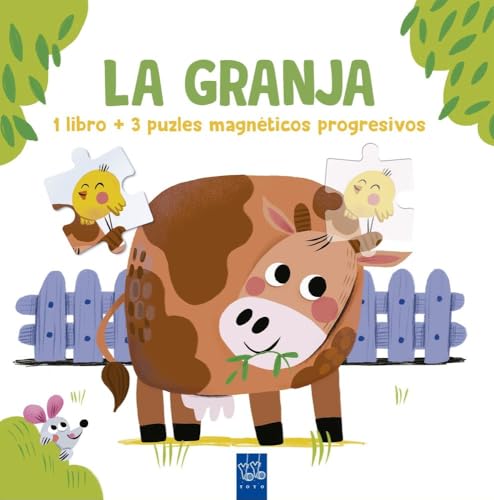 Lee y juega con puzles magnéticos. La granja: 1 libro y 3 puzles magnéticos progresivos