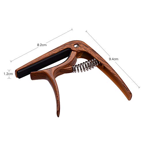 EURYTKS Accordeur de Guitare Capodastre en Alliage de Zinc Clip de Variation de tonalité Design Ergonomique Capodastre… - Les Beatles, Paul McCartney, John Lennon, RIngo Starr, George Harrison EURYTKS Accordeur de Guitare Capodastre en Alliage de Zinc Clip de Variation de tonalité Design Ergonomique Capodastre… – Image 5