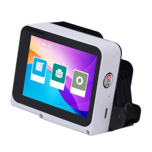 Handheld Tintenstrahldrucker, Handheld Drucker 12,7 mm Tintenstrahldruckmaschine für Barcode Datumsetiketten, Chargennummern, Unterstützt Mehrsprachige Materialien