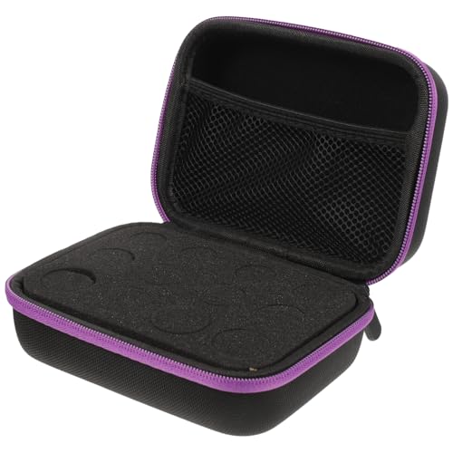 SMASOLO 格収納対応精油ボトルケース ハードシェル耐衝撃ポーチ 携帯用ア